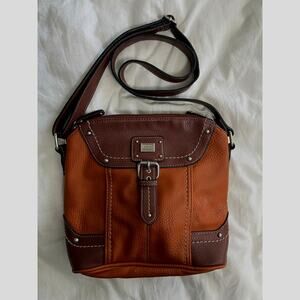 b.o.c. Brown Leather Crossbody Purse